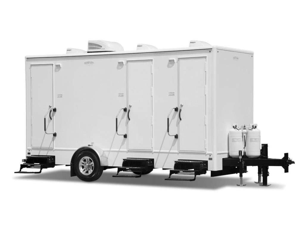 SAT-3 Stall Combo Portable Restroom with Shower