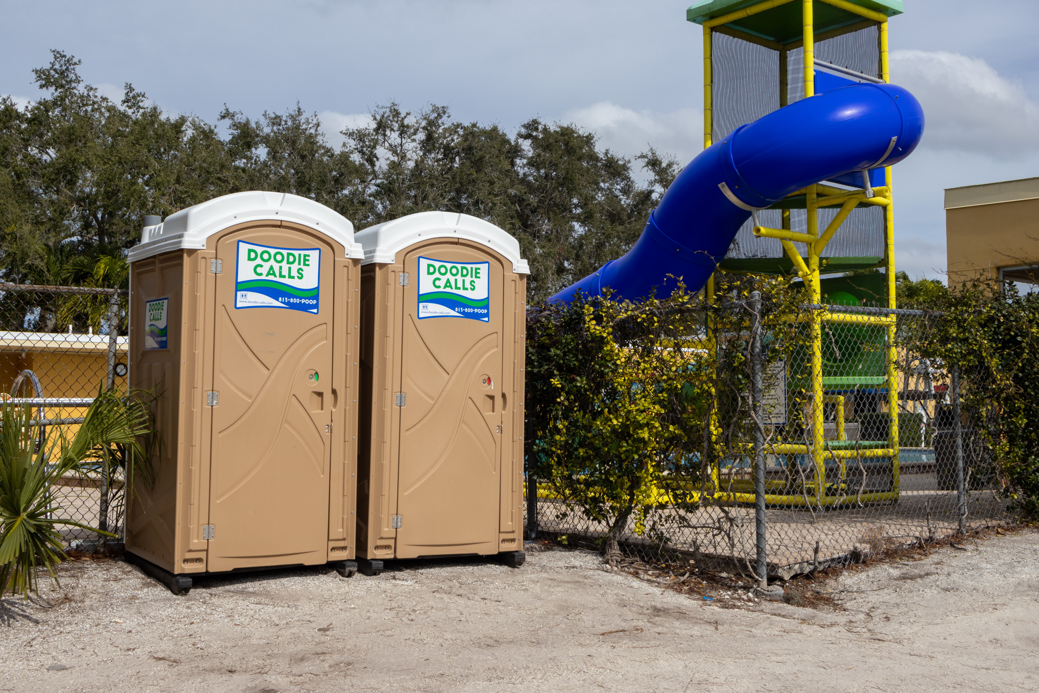 porta potty with baby changing station