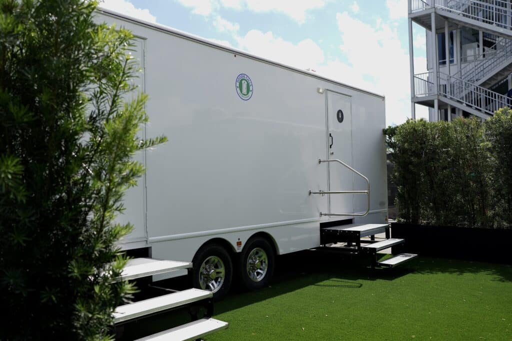 Doodie Calls event restroom trailer rental services in Florida, Texas, Georgia, and Louisiana