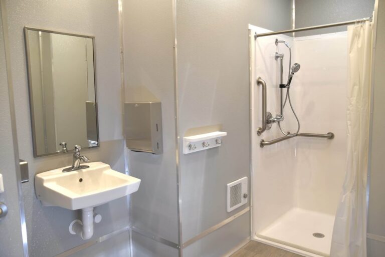 portable shower trailer rental