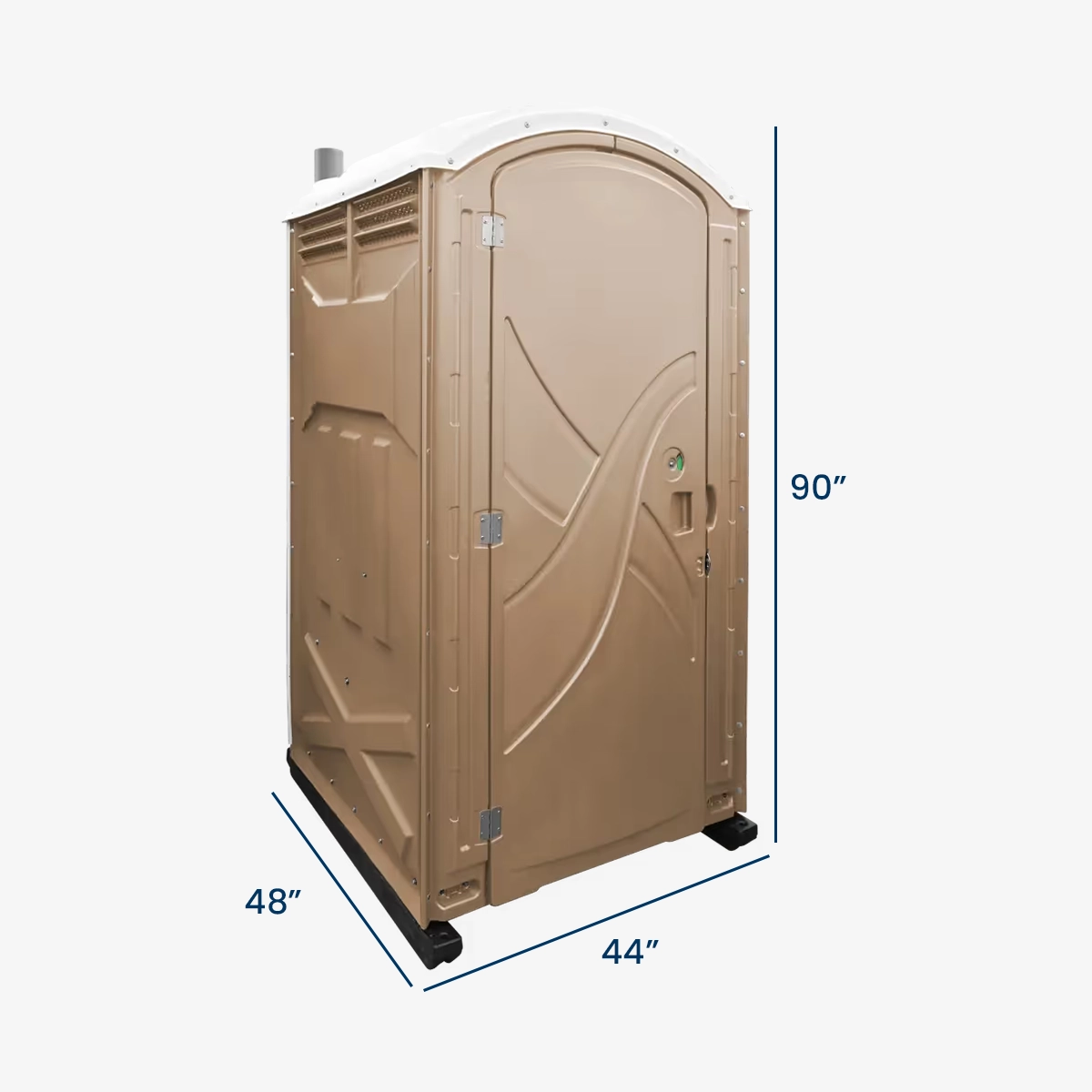 Standard Porta Potty Dimensions with Height, Width, and Depth Measurements