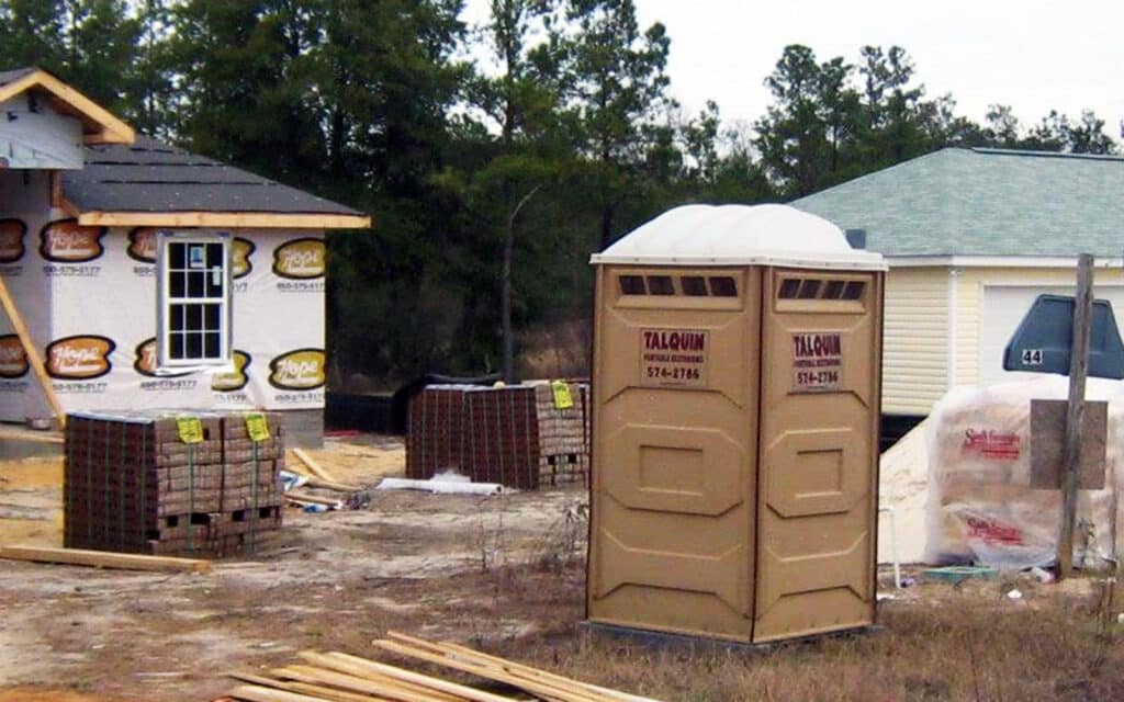 Talquin Portables construction porta potty unit | Doodie Calls