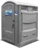ada-liberty-doodie-calls Doodie Calls branded gray ADA porta potty rental unit